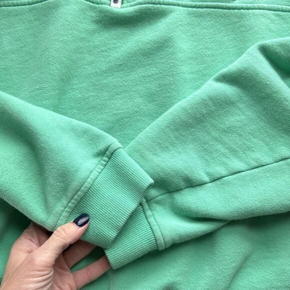 Vineyard Vines Mens M Shep Quarter Zip Sweatshirt Green Blue Preppy‎ Logo Shirt - Picture 4 of 12